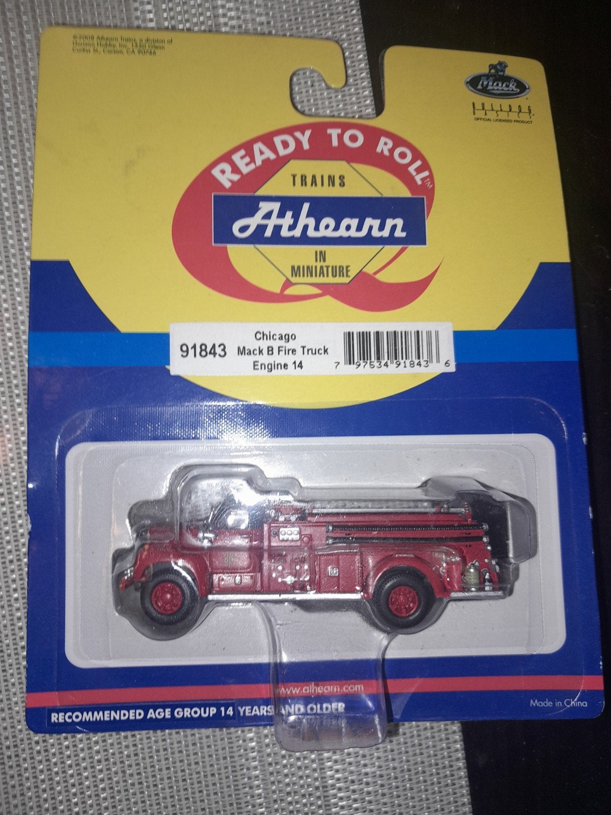 Athearn Mack B Brandweerwagen Engine 14 Chicago, Hobby en Vrije tijd, Ophalen of Verzenden, Nieuw, Overige merken