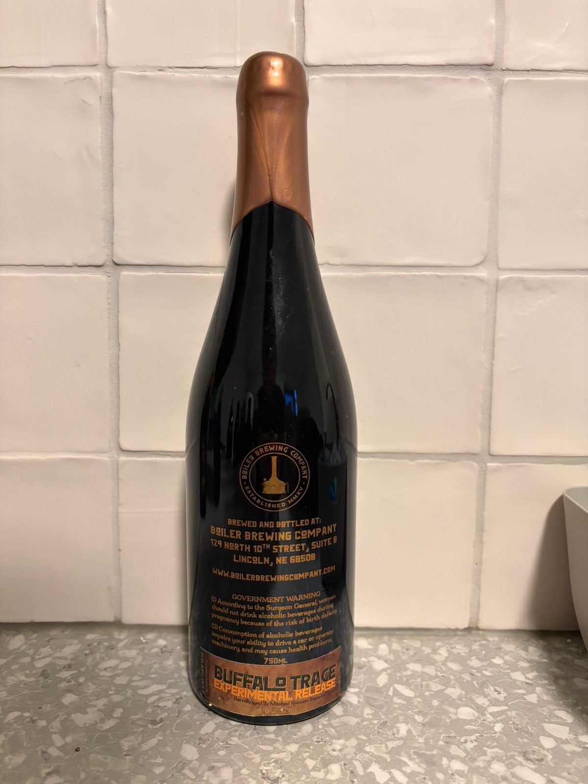US stout bieren Boiler - Buffalo Trace Experimental, Ophalen of Verzenden, Zo goed als nieuw, Flesje(s), Overige merken