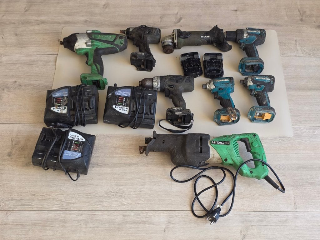 tk:Partij Elektrisch Gereedschap(Makita & Hitachi)Opknappers, Ophalen of Verzenden, Gebruikt