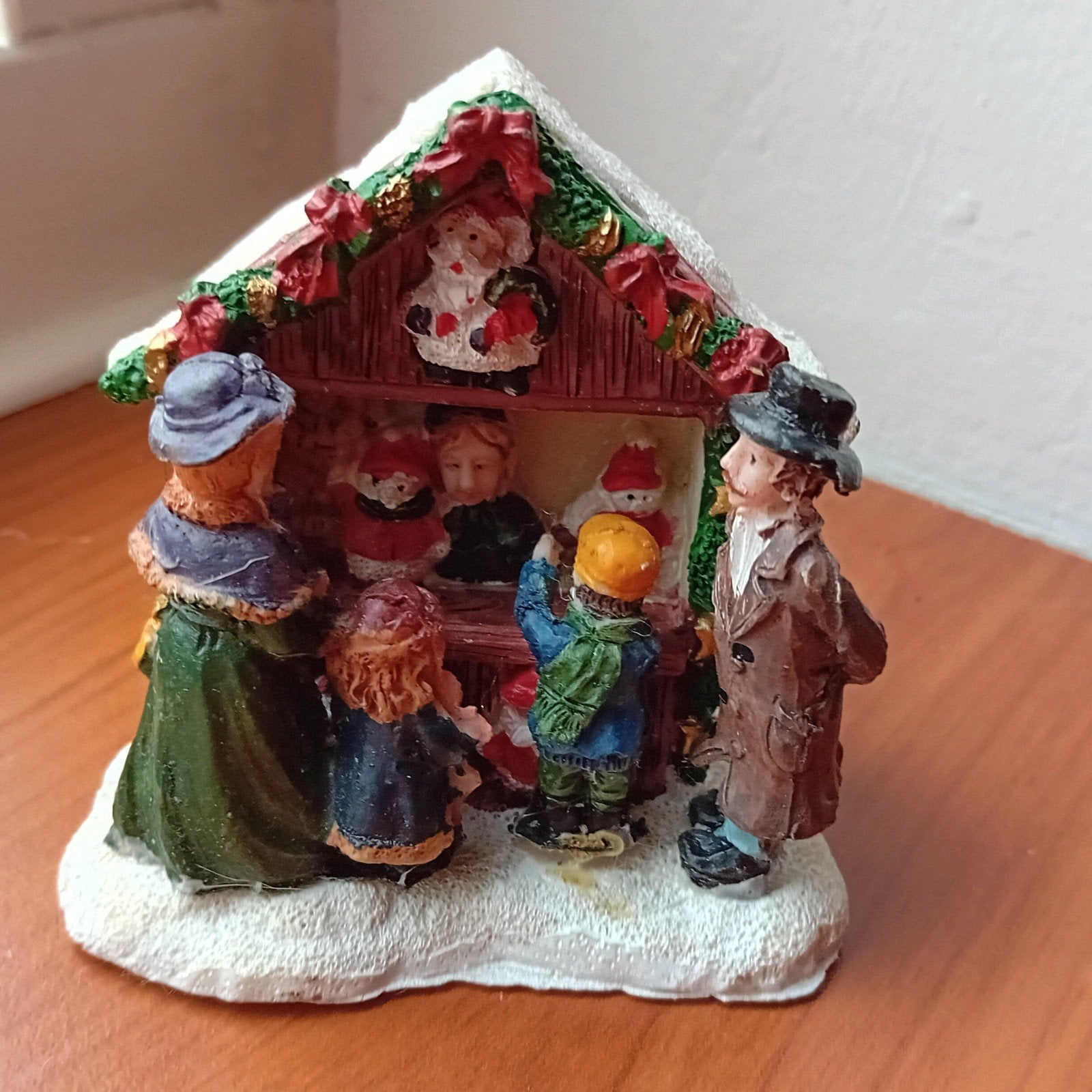 Kerstfiguren Kerstkraam voor Kerstdorp, Ophalen of Verzenden
