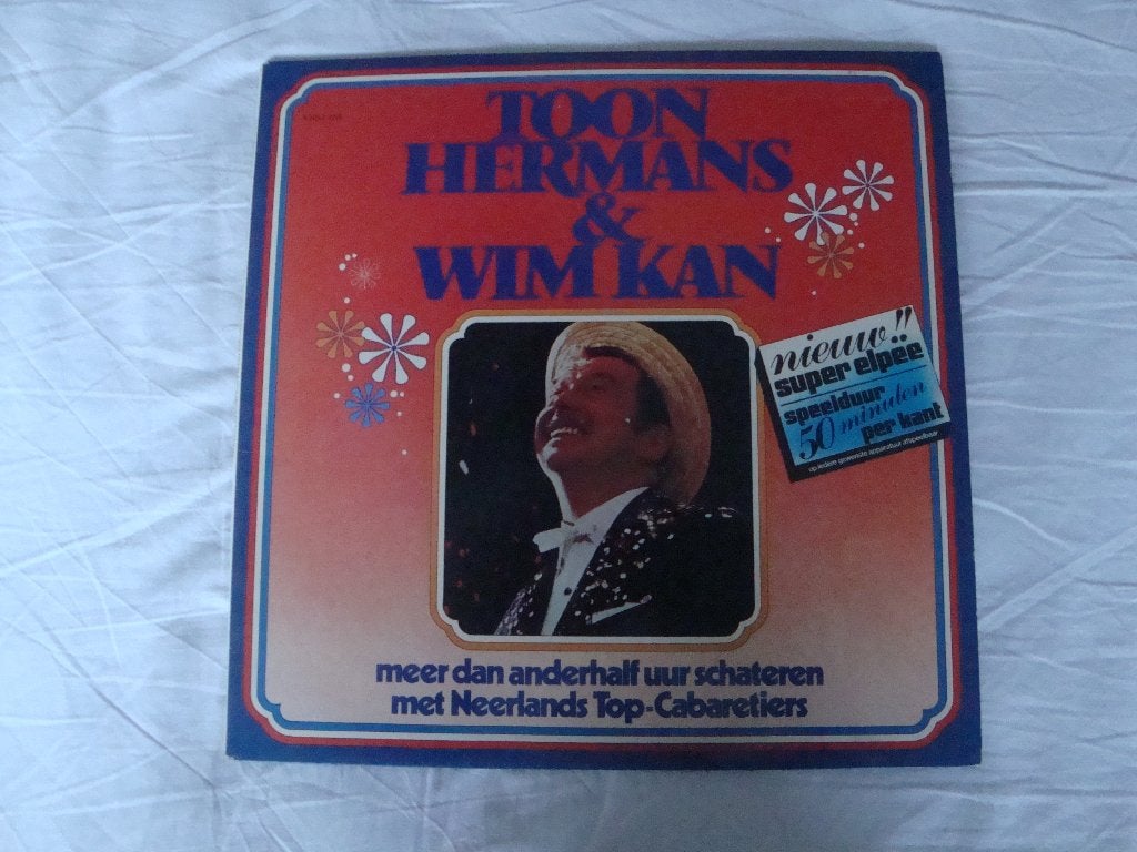 LP cabaret Wim Kan en Toon Hermans. Conferences., LP, Gebruikt, Ophalen of Verzenden, Inclusief binnenhoes