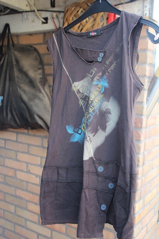 t-shirt bruin zonder mouwen, Kleding | Dames, Maat 38/40 (M), Bruin, Ophalen of Verzenden, Zonder mouw