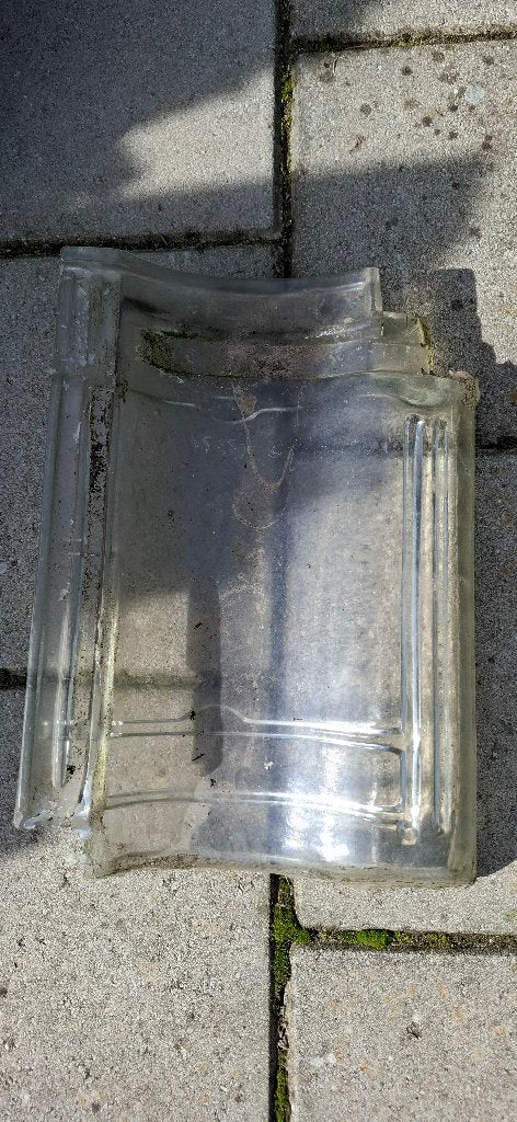 Glazen dakpannen 7, Doe-het-zelf en Verbouw, Ophalen, Gebruikt, Minder dan 5 m², Dakpannen