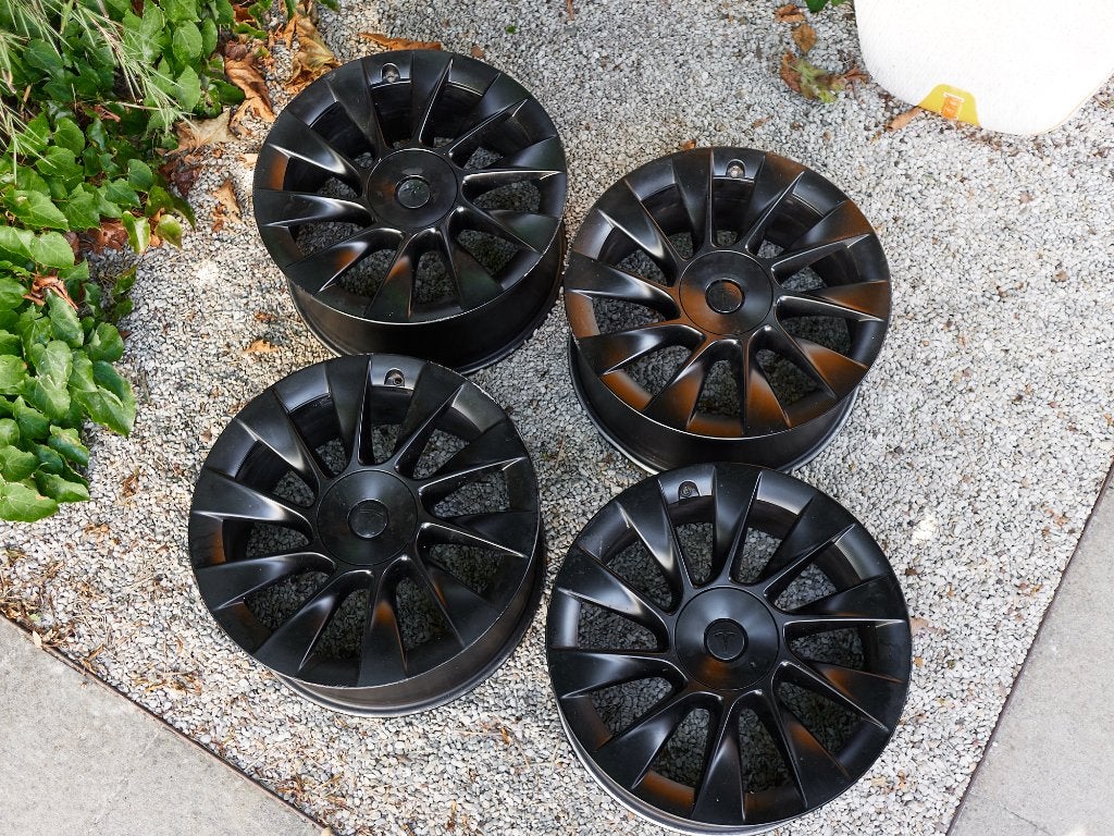 4 x Tesla 20" Induction velg voor Model Y, Auto-onderdelen, Banden en Velgen, Ophalen, Gebruikt, 255 mm, Velg(en)
