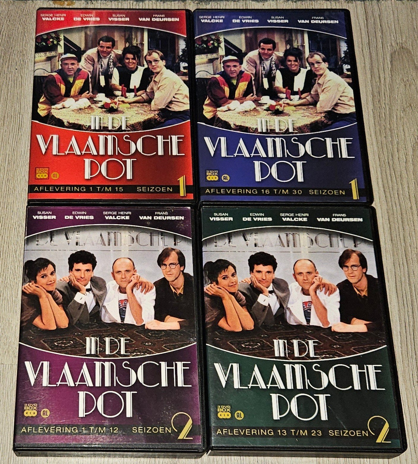 In de Vlaamse Pot - Complete Serie 1 & 2 DVD Boxen, Alle leeftijden, Nederlands, Zo goed als nieuw, Komedie