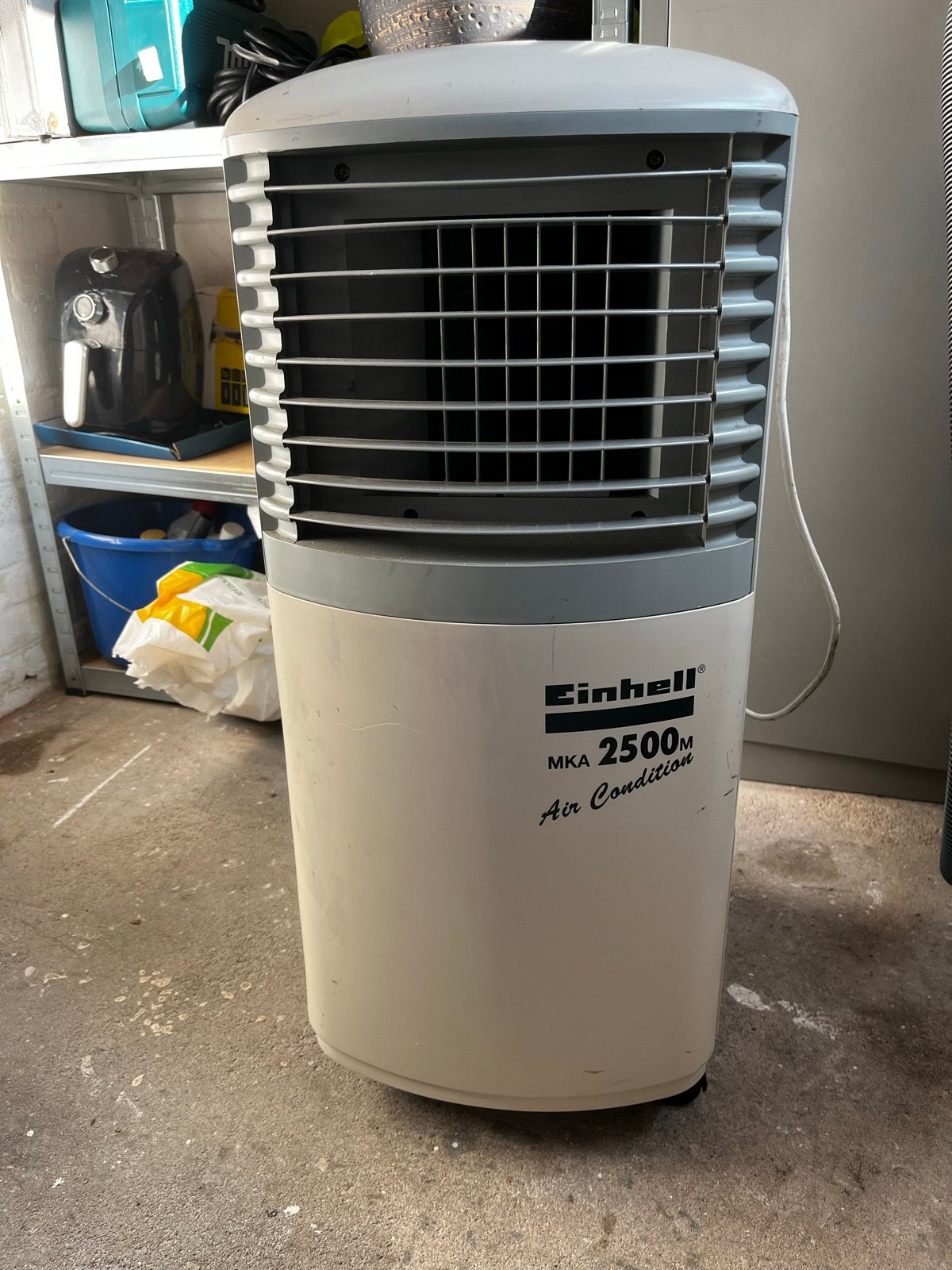 Mobiele airco zonder slang - koelt met water, Gebruikt, Minder dan 60 m³, 3 snelheden of meer, Ophalen of Verzenden