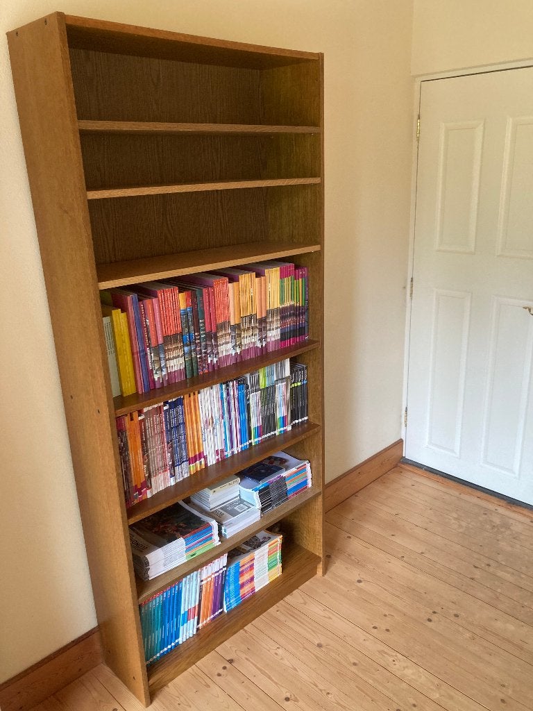 2 Ikea Billy boekenkasten breed hoog boekenkast eikenpatroon, Huis en Inrichting, Ophalen, Met plank(en), 200 cm of meer, Eikenhout