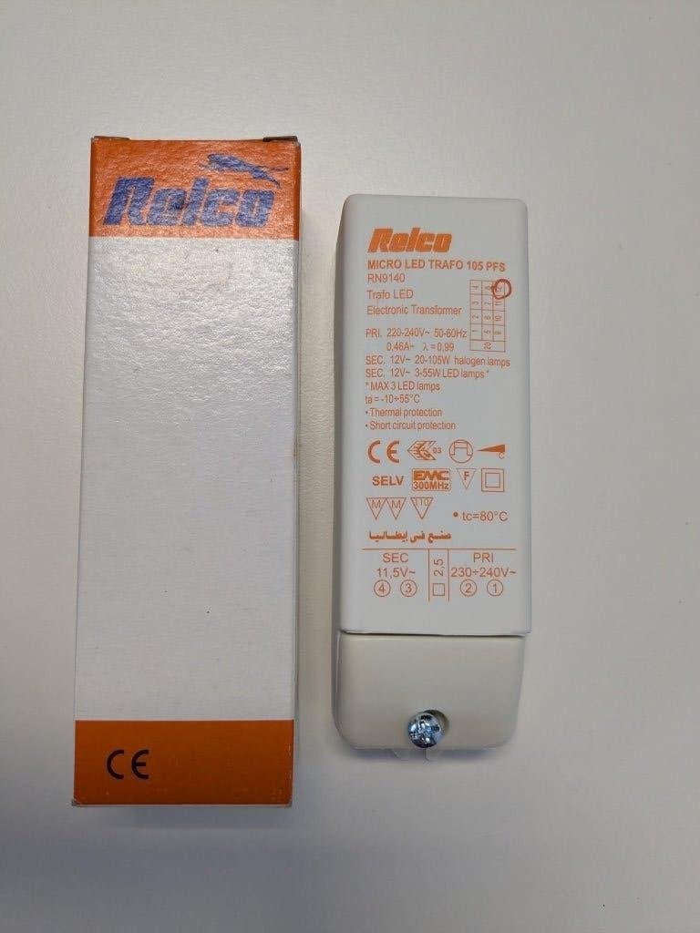 Relco Micro Trafo LED 105 PFS (RN9140) – 12V Halogeen & LED, Ophalen of Verzenden, Nieuw, Overige merken, Overige typen