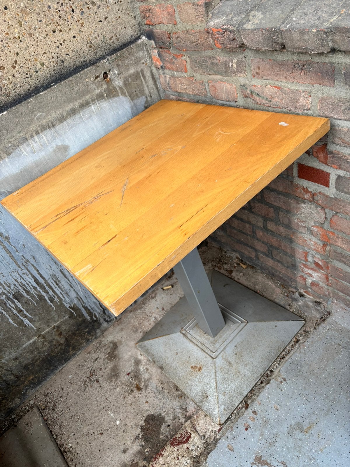 Tuintafel, Ophalen, Zo goed als nieuw, Rechthoekig, Hout