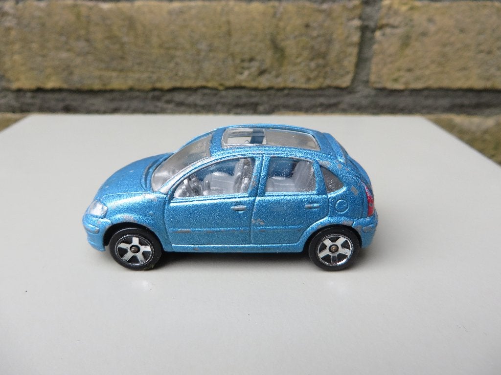 Majorette Citroen C3 blauw, Ophalen of Verzenden, Gebruikt, Auto