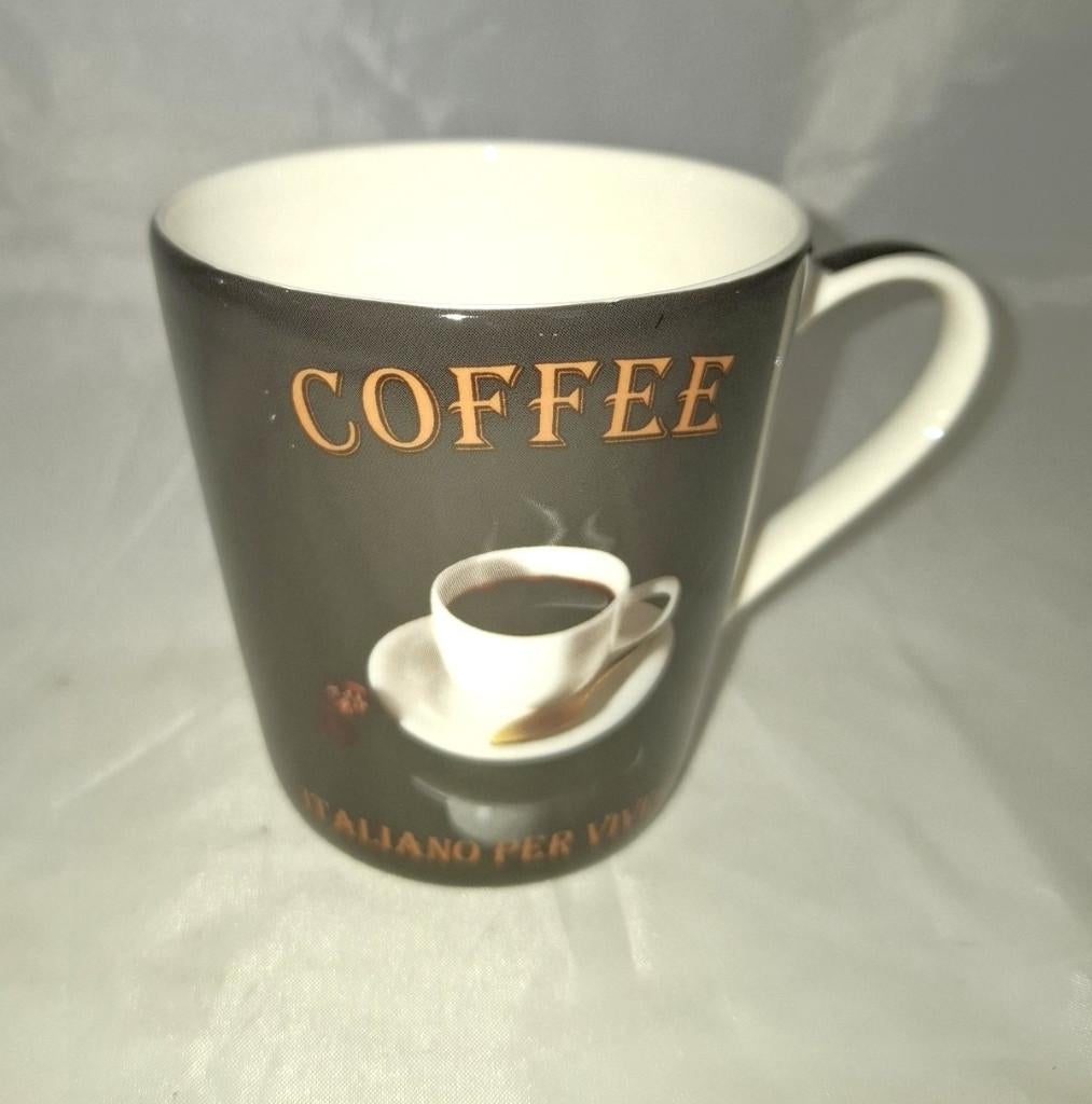 Mooie Pimpernel "Cafe Italiano" Koffiemokken, Ophalen of Verzenden, Zo goed als nieuw, Overige stijlen, Kop(pen) en/of Schotel(s)