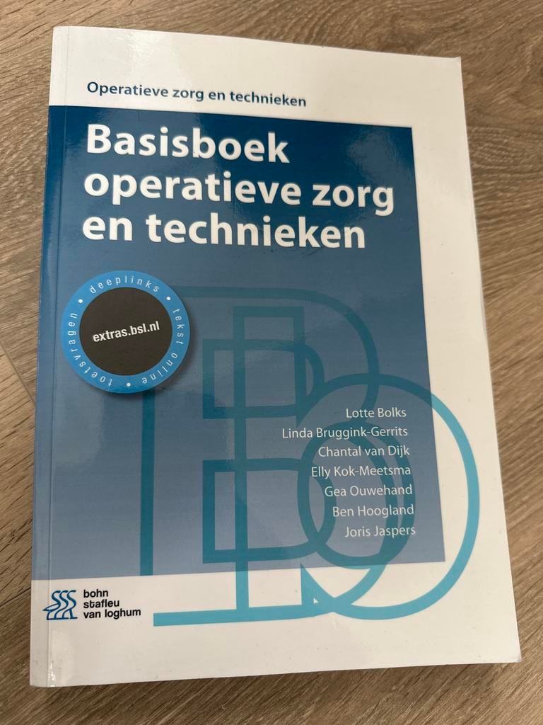 Basisboek operatieve zorg en technieken - 2017, Ophalen of Verzenden, Beta, Zo goed als nieuw, HBO