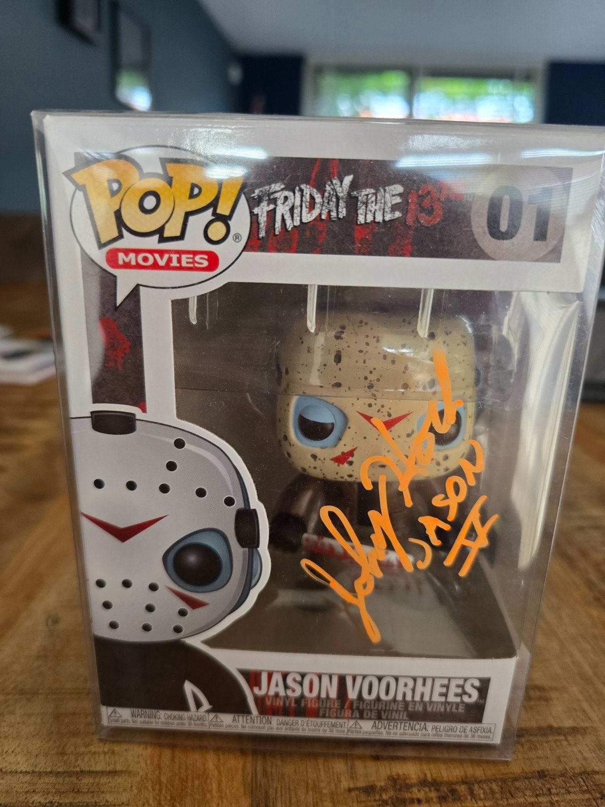 Funko Pop Jason Voorhees #01 gesigneerd door Johnny Hock, Ophalen of Verzenden, Nieuw