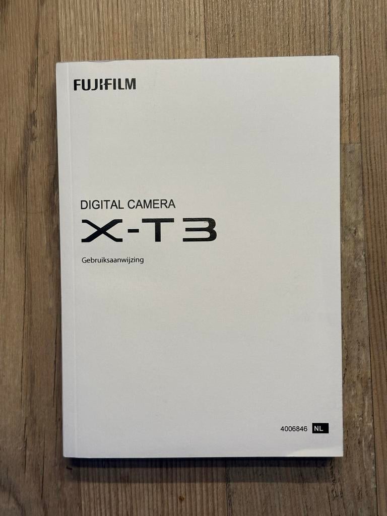 Fujifilm X-T3 Gebruiksaanwijzing (NL), Ophalen of Verzenden, Zo goed als nieuw