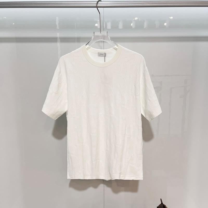 Dior T-shirt Wit met subtiel patroon, Wit, Ophalen of Verzenden, Zo goed als nieuw, Dior