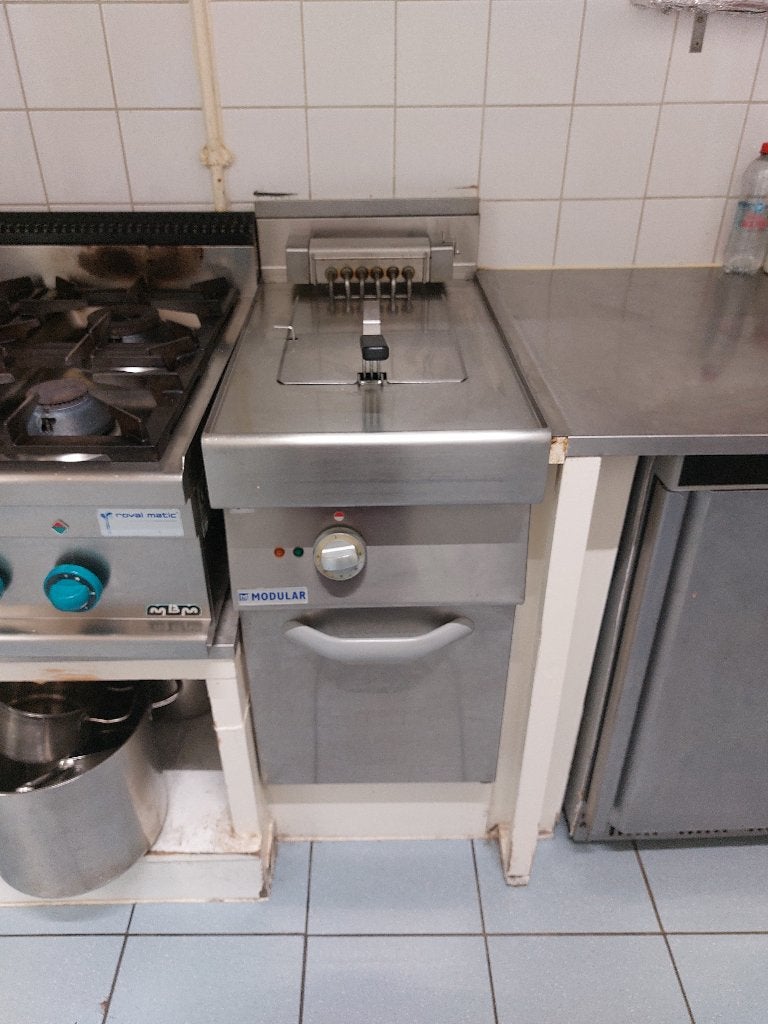Modular friteuse electrish,, 4 liter of meer, Ophalen, Gebruikt