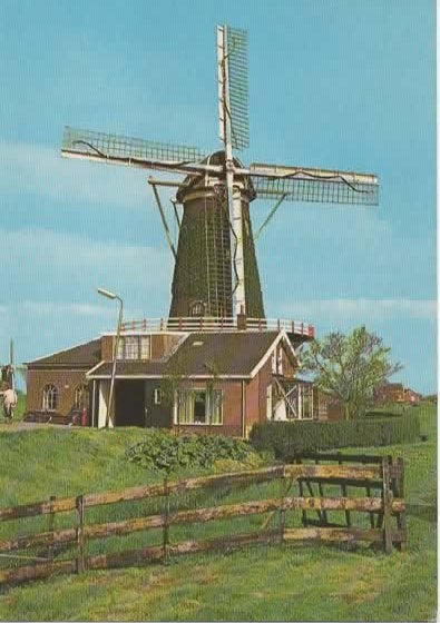 Bleskensgraaf Korenmolen bouwjaar 1890, Verzamelen, Verzenden, 1960 tot 1980, Ongelopen, Zuid-Holland