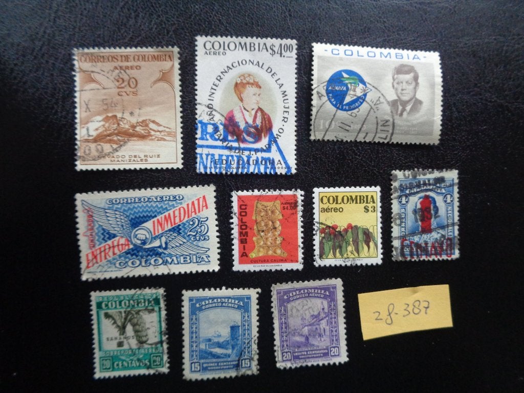 colombia - diverse (zf-387), Ophalen of Verzenden, Gestempeld, Zuid-Amerika