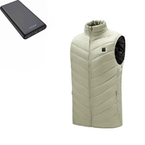 Verwarmde Bodywarmer, Kleding | Dames, Bodywarmers, Ophalen of Verzenden, Nieuw, Beige