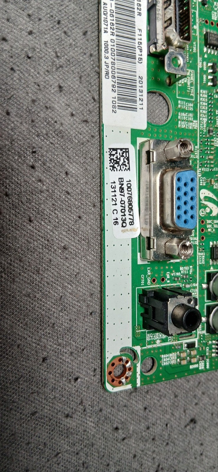 samsung monitor moederbord BN94-06162R met powerknop, 50 Hz, LCD, Zo goed als nieuw, Samsung