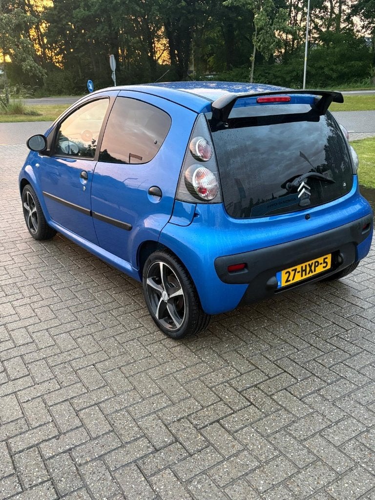 Sportieve Citroën C1 1.0 5-DRS 2009 Blauw, Auto's, Voorwielaandrijving, Zwart, C1, 68 pk