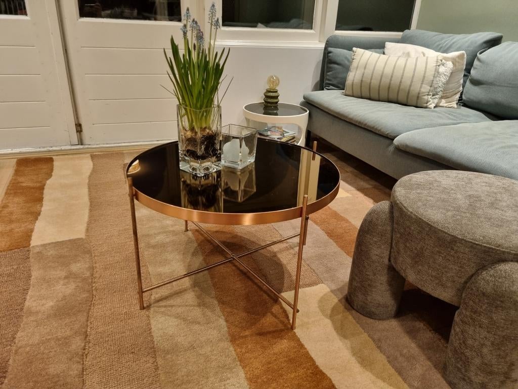 Zuiver bijzettafel / salontafel koper 60cm, Ophalen, Gebruikt, 50 tot 100 cm, 50 tot 75 cm
