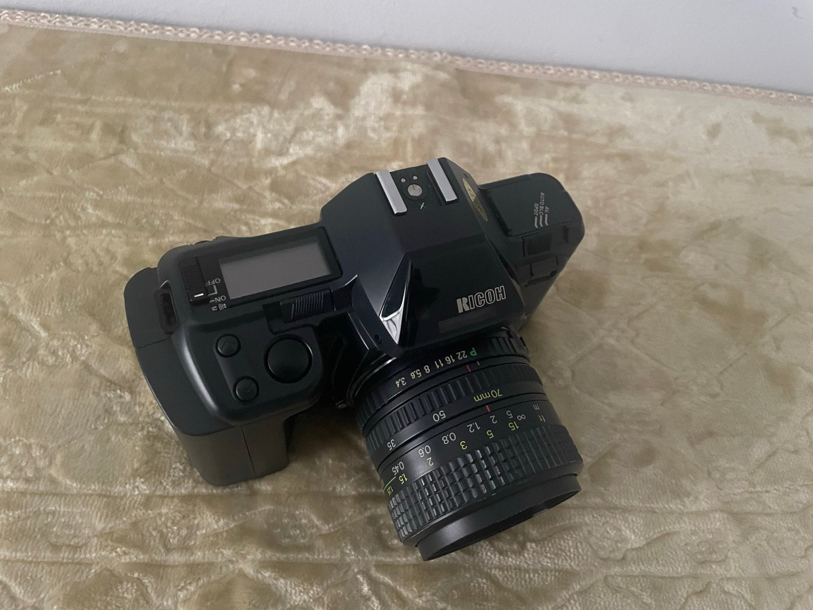 Vintage Ricoh Xr-X 35mm Camera met riem, Ophalen of Verzenden, Nieuw, Spiegelreflex, Overige Merken