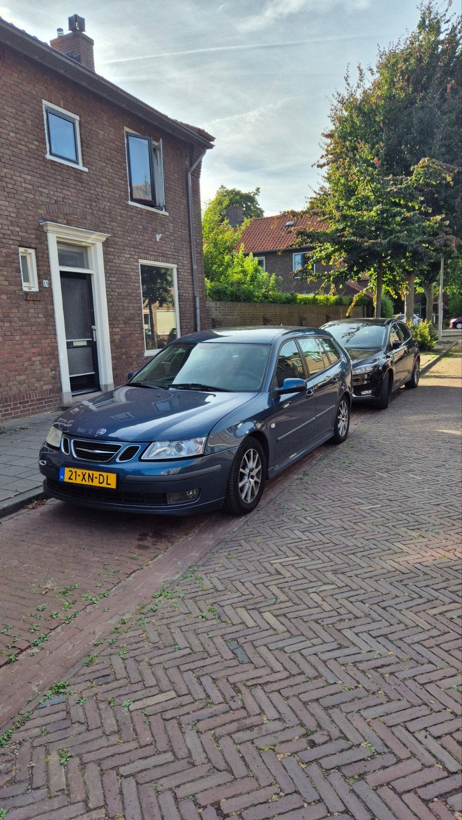 Saab 9-3 1.8 T Sport Estate AUT 2007 Blauw LPG3, Auto's, 1998 cc, 1518 kg, Multifunctioneel stuurwiel, 4 cilinders