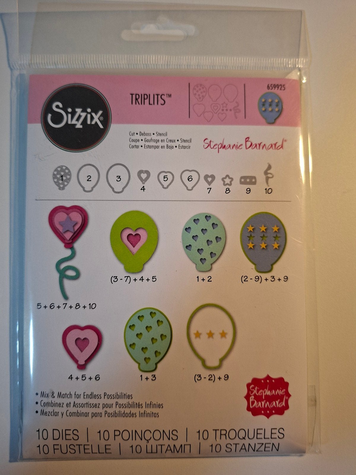 Sizzix Triplits Stansset Ballonnen - Nieuw in verpakking, Ophalen of Verzenden, Nieuw, Overige thema's