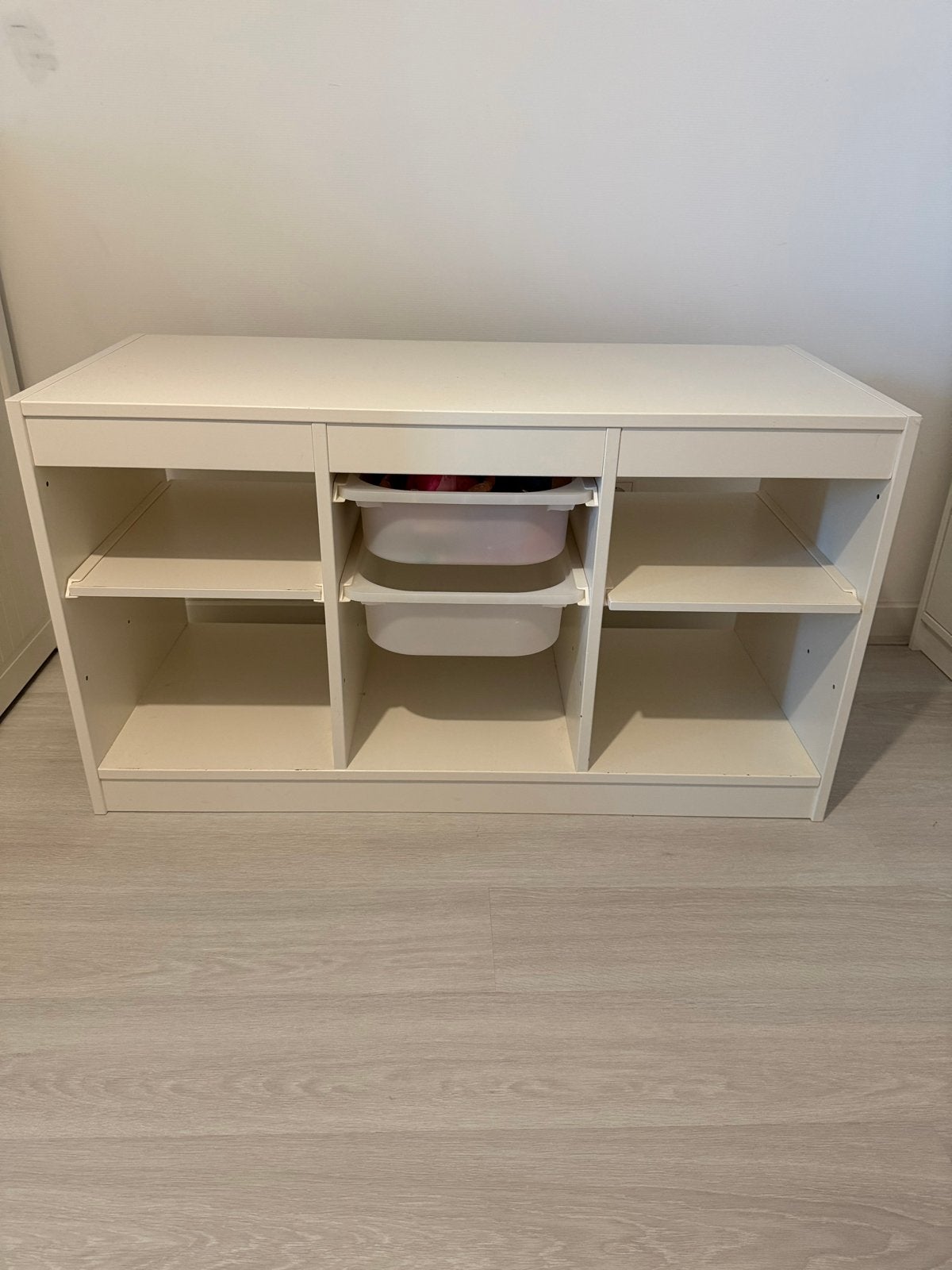 IKEA Trofast opbergcombinatie met 2 bakken en 2 planken, Kast, Zo goed als nieuw, 75 tot 100 cm, Minder dan 50 cm
