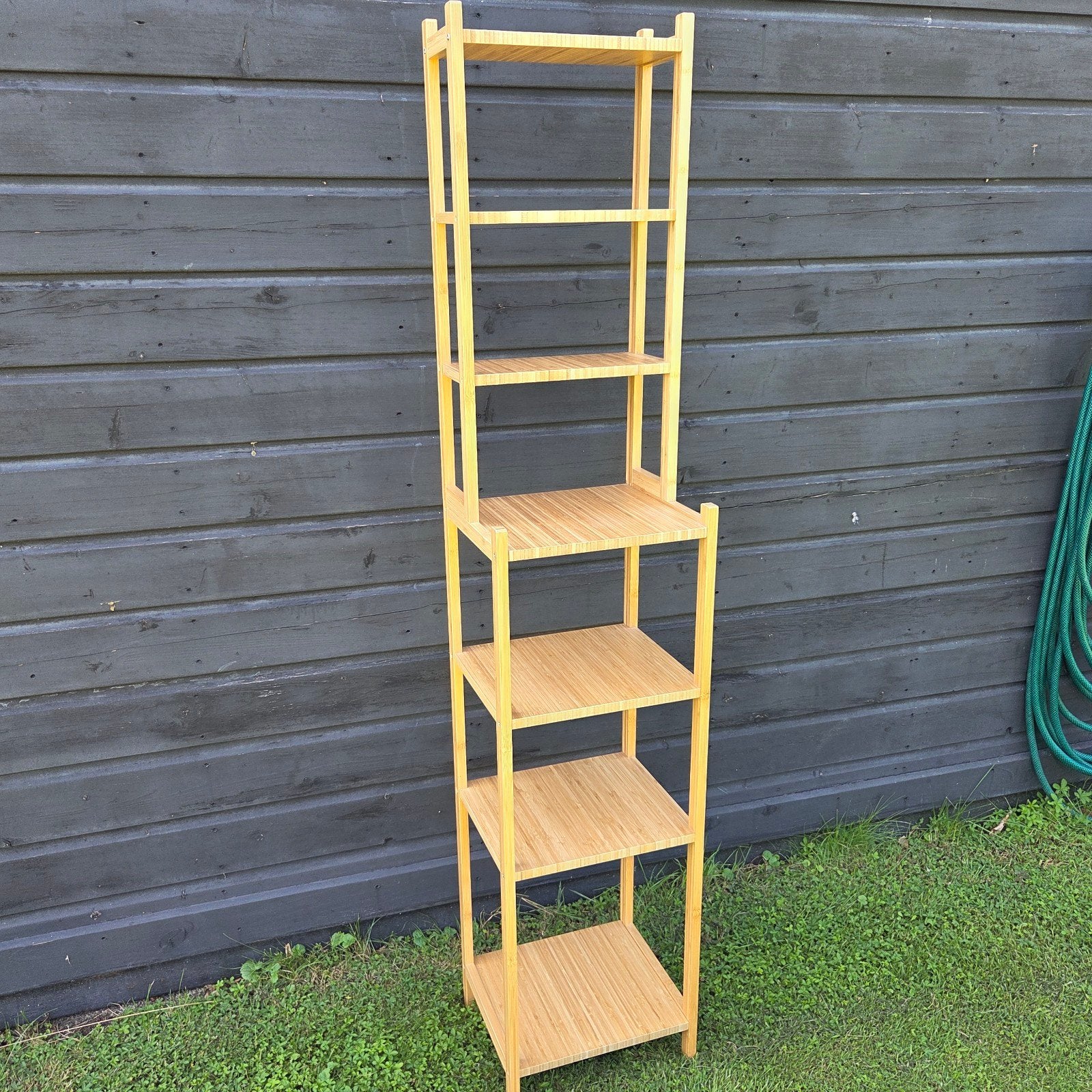 Ikea Rägrund Stellingkast bamboe opbergrek badkamermeubel, Ophalen, (Half)hoge kast, Minder dan 50 cm, Zo goed als nieuw