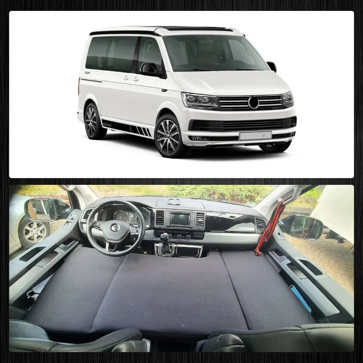 Camperbed voorstoelen VW t5 t5.1 t6 California Multivan, Caravans en Kamperen, Ophalen, Zo goed als nieuw