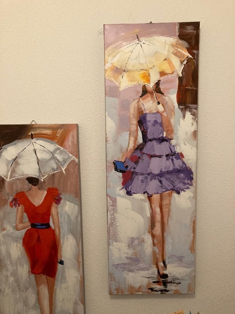 Schilderijen 2x, Ophalen, Portret of Personen, Doek