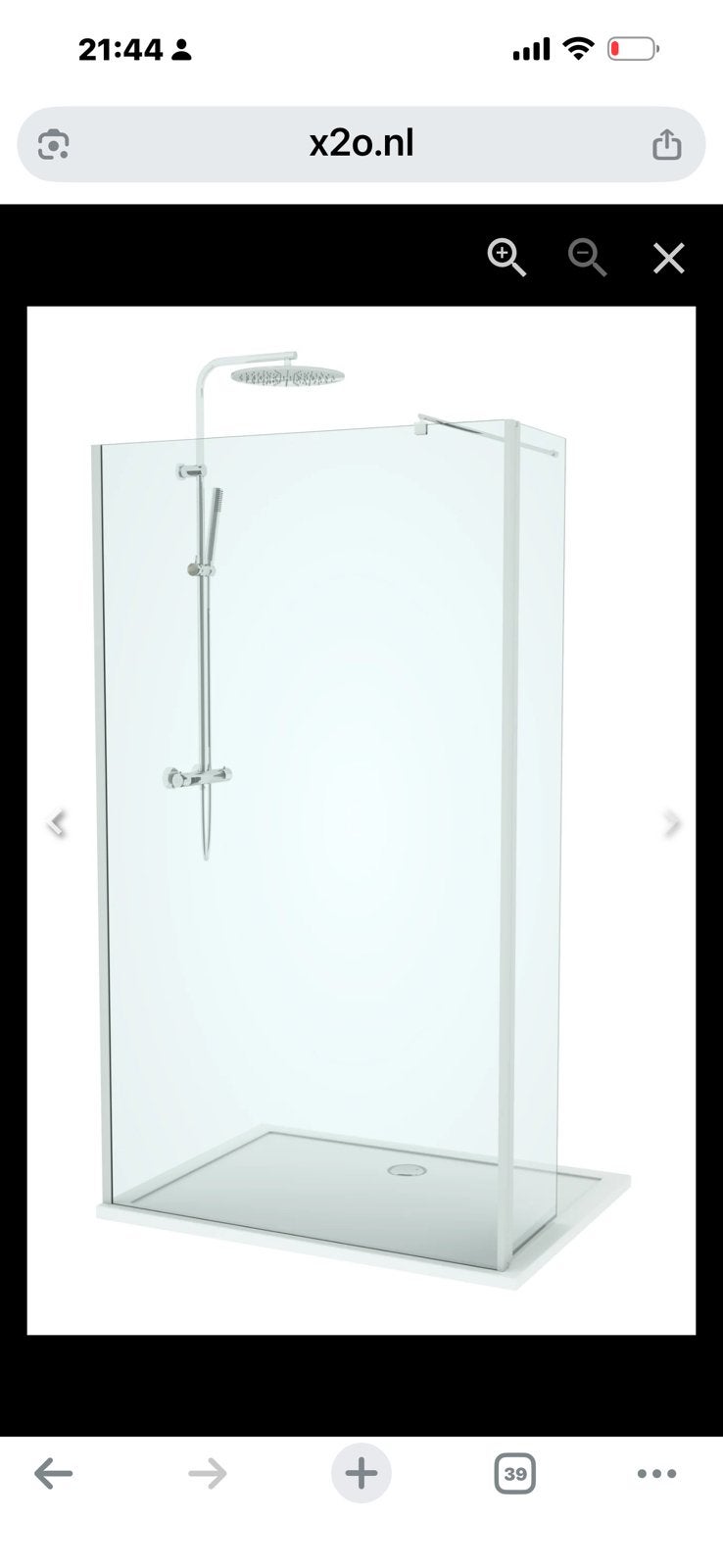 Half vouw cabine, Huis en Inrichting, Badkamer | Complete badkamers, Ophalen, Nieuw