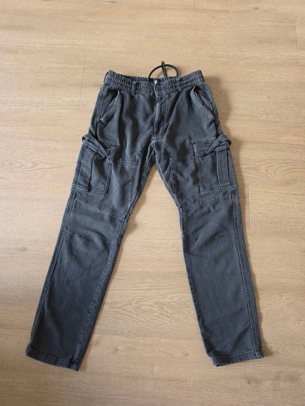 Grijze stretchbroek maat M, Ophalen of Verzenden, Zo goed als nieuw, Maat 48/50 (M), Grijs