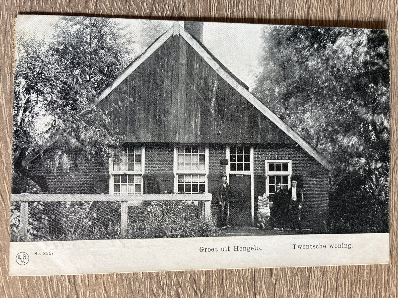 Oude briefkaart: Groet uit Hengelo, Twentsche woning, Ophalen of Verzenden, Voor 1920, Gelopen, Overijssel