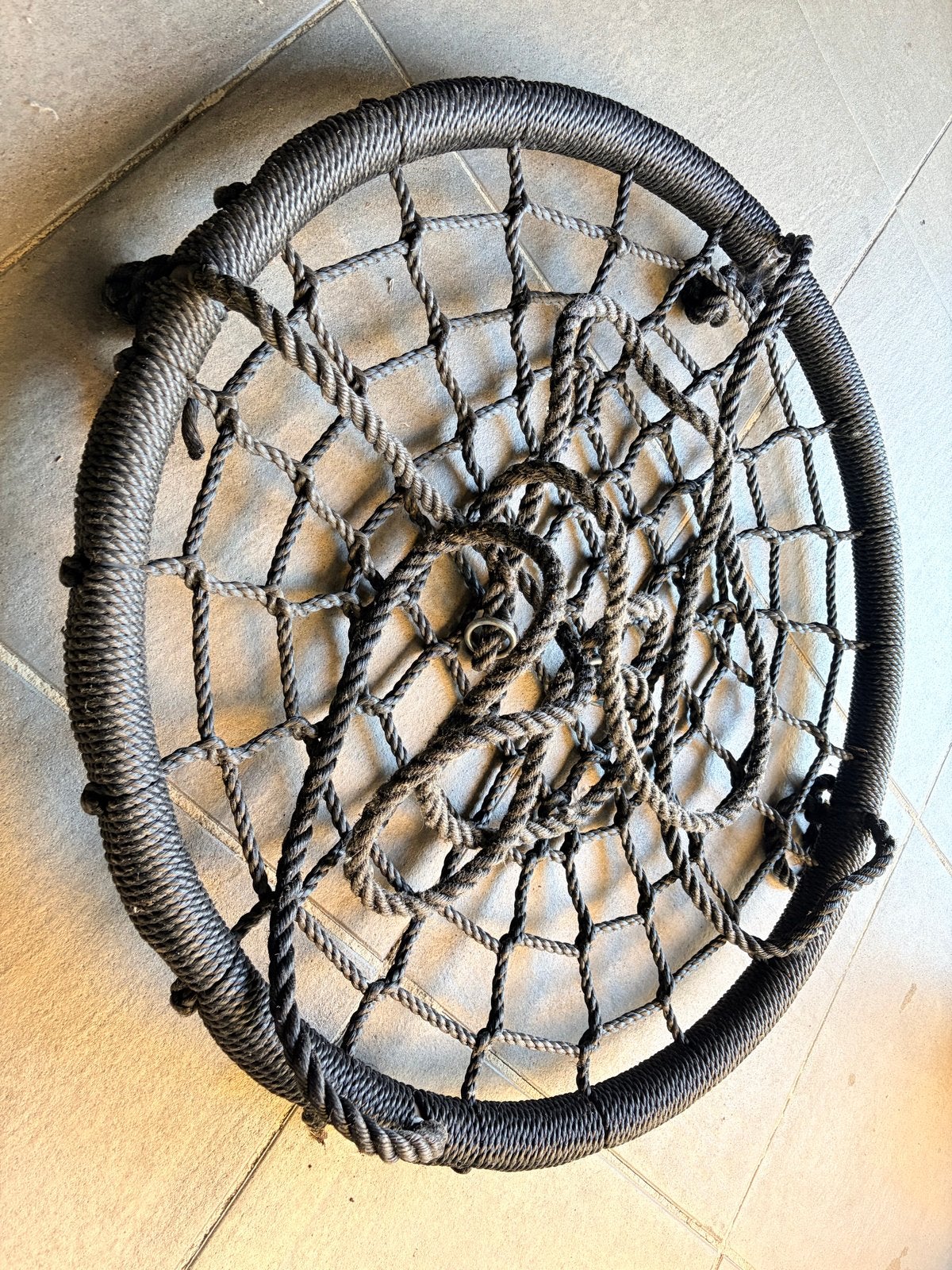 Hangstoel/schommelstoel voor binnen of buiten, Overige materialen, Gebruikt, Zwart, Ophalen of Verzenden