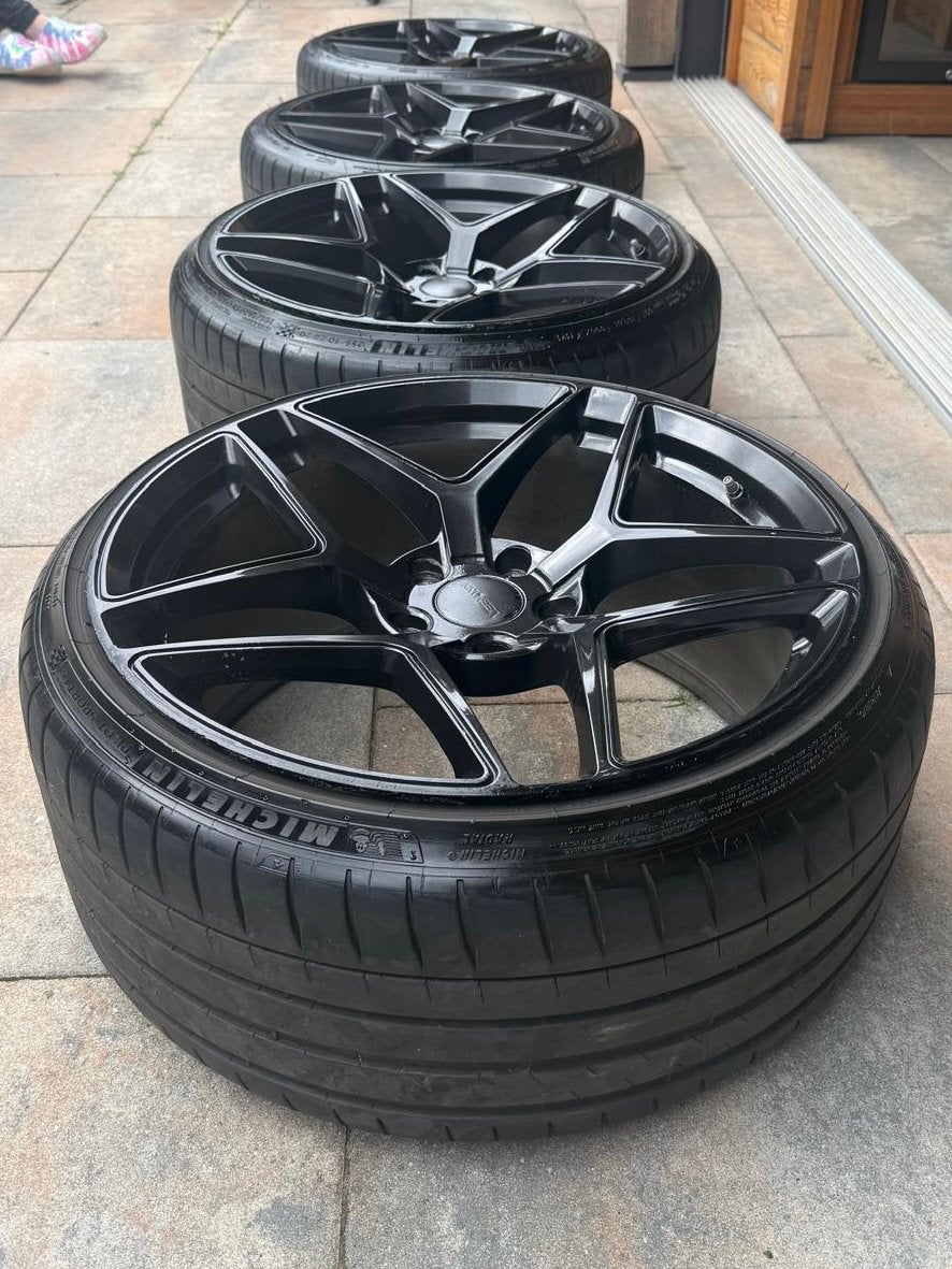Veemann 20 inch breedset 5x120 concave BMW/Tesla, Auto-onderdelen, Banden en Velgen, Ophalen, Gebruikt, 255 mm, Banden en Velgen