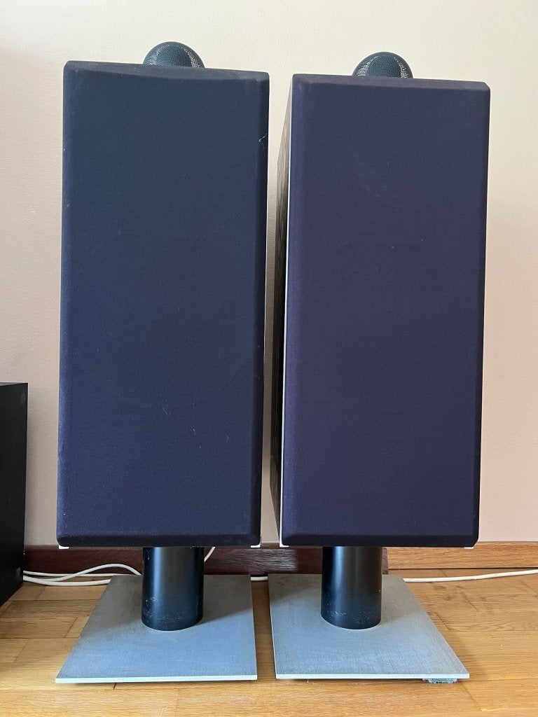 B&W DM7 Speakerset met gratis Sony STR-DB900 versterker, Ophalen, Gebruikt, Bowers & Wilkins (B&W), 120 watt of meer