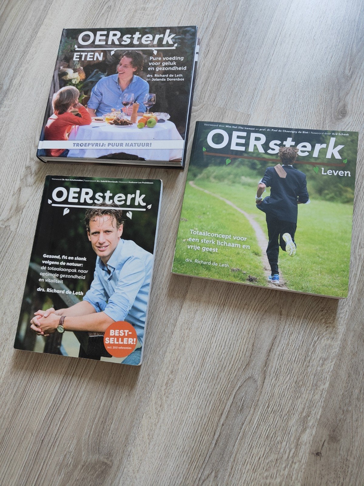 3 OERsterk boeken van Richard de Leth: Eten, Leven, Gezond, Boeken, Ophalen of Verzenden, Gelezen, Dieet en Voeding, Richard de Leth