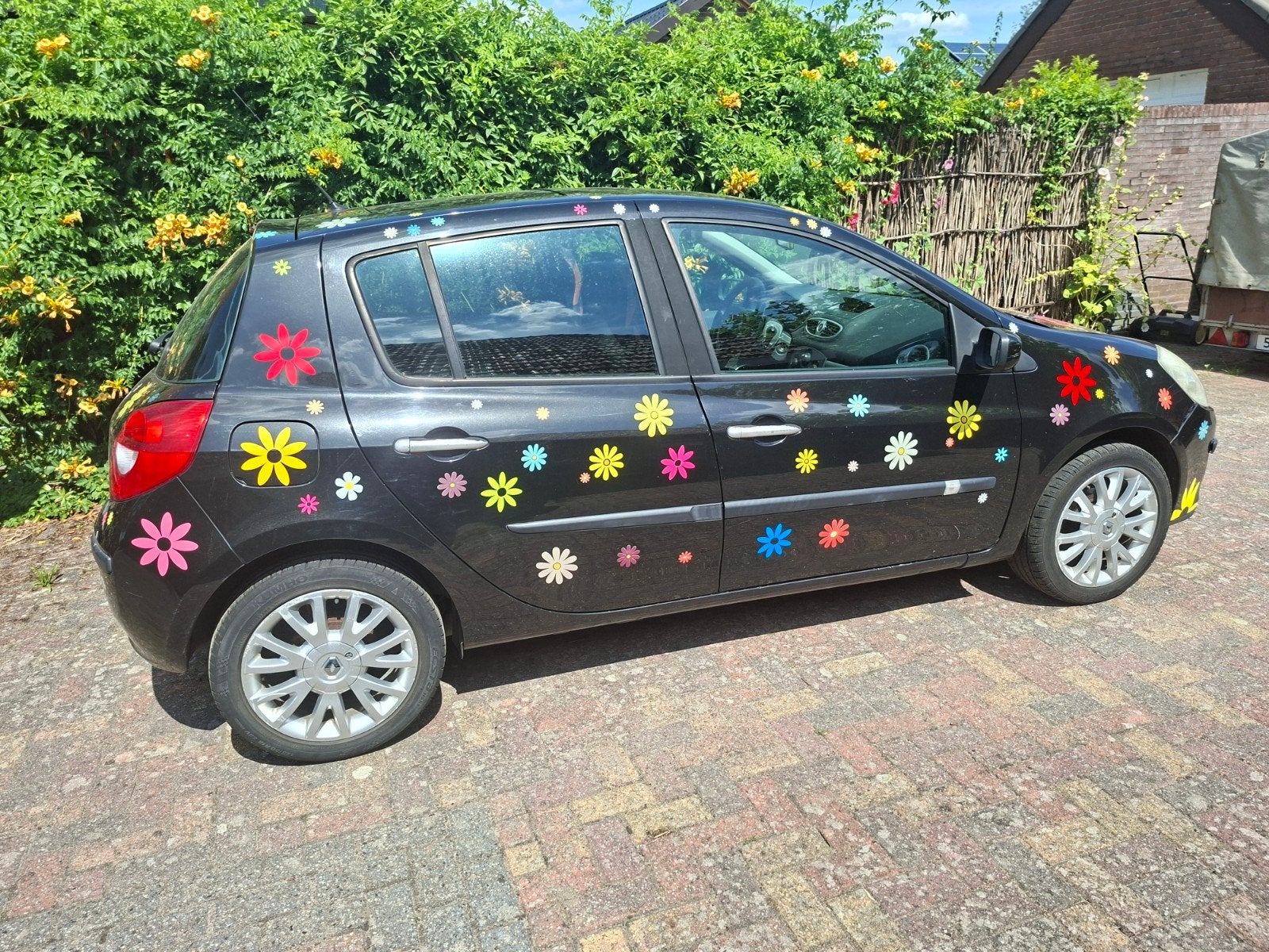 Renault Clio 1.2 16V 55KW 5-DRS E4 2008 Zwart, Auto's, Voorwielaandrijving, 535 kg, 74 pk, Zwart