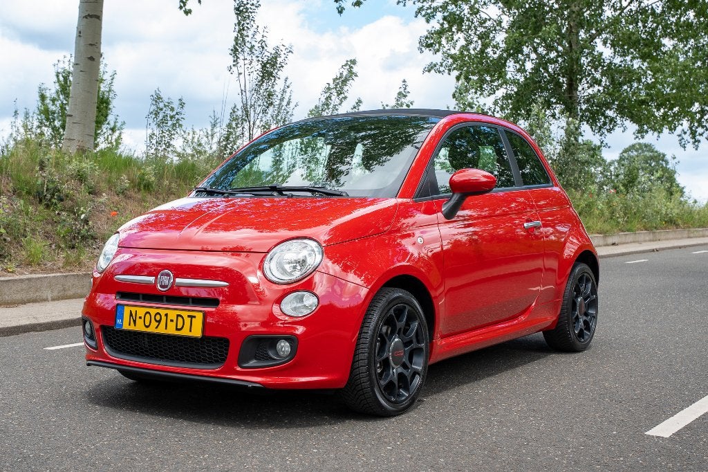 Fiat 500C 1.2 Sport / 500S Cabrio | Nieuwe APK | Airco, Voorwielaandrijving, Stof, 4 cilinders, Cabriolet