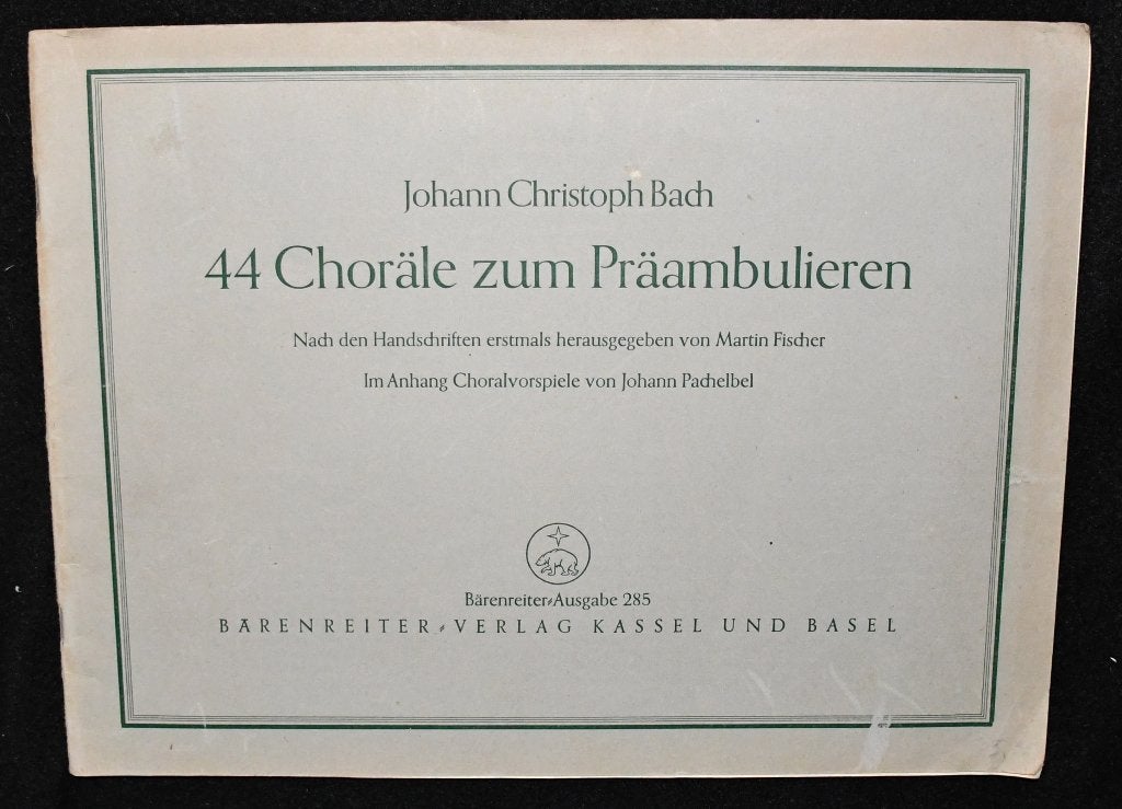 Johann Christoph Bach - 44 Chorale Zum Praambulieren - Nach, Muziek en Instrumenten, Bladmuziek, Orgel, Gebruikt, Klassiek, Ophalen of Verzenden