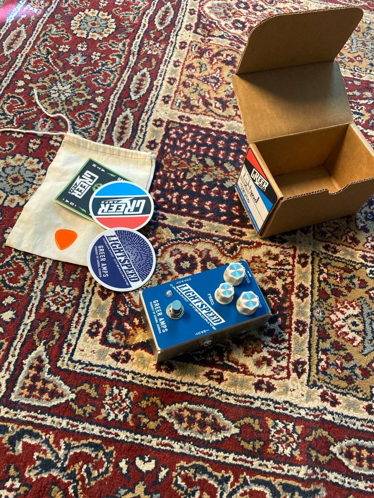 Greer Amps Lightspeed Organic Overdrive gitaarpedaal, Muziek en Instrumenten, Effecten, Ophalen of Verzenden, Zo goed als nieuw