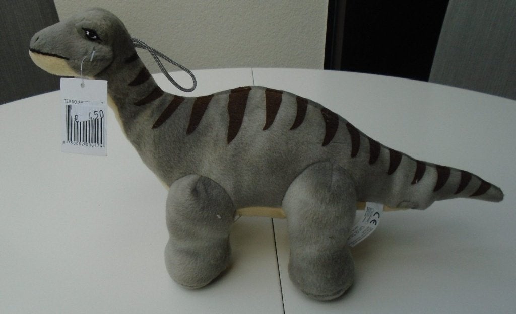 KNUFFEL DINO GRIJS NIEUW, Overige merken, -, -, Grijs