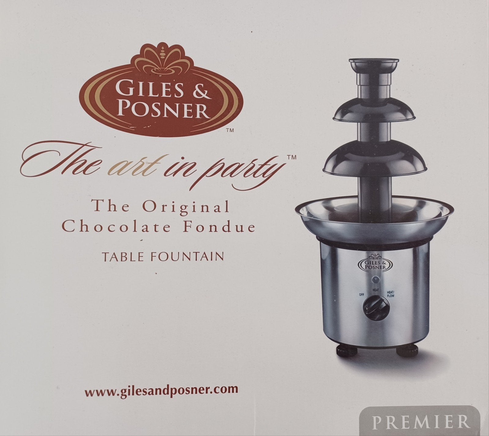 Giles & Posner Chocolade Fonduefontein - Nieuw in doos, Ophalen of Verzenden, Nieuw, Elektrisch, Fondueset