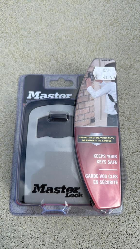 Masterlock nieuw, Ophalen of Verzenden, Zo goed als nieuw, Rvs, Slot
