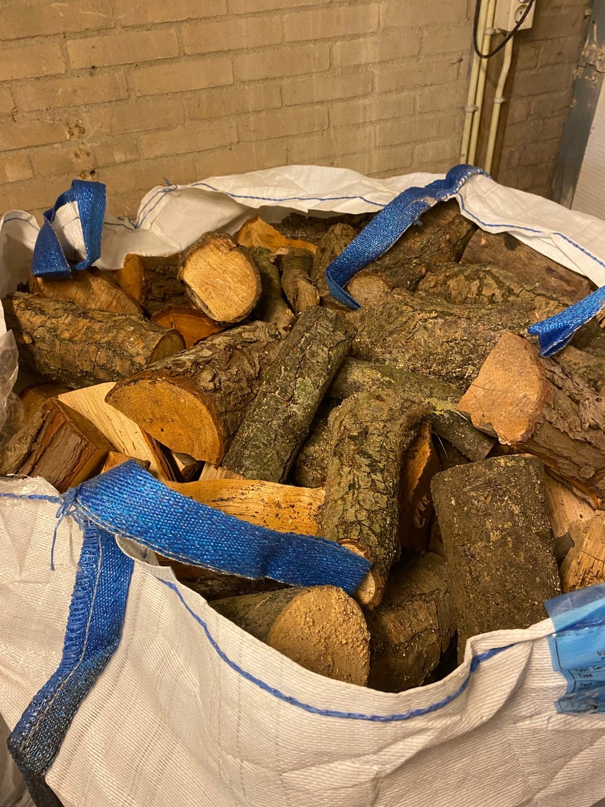 Bigbag met een mix van conifeer en beuken hout, Tuin en Terras, Haardhout, Minder dan 3 m³, Ophalen of Verzenden