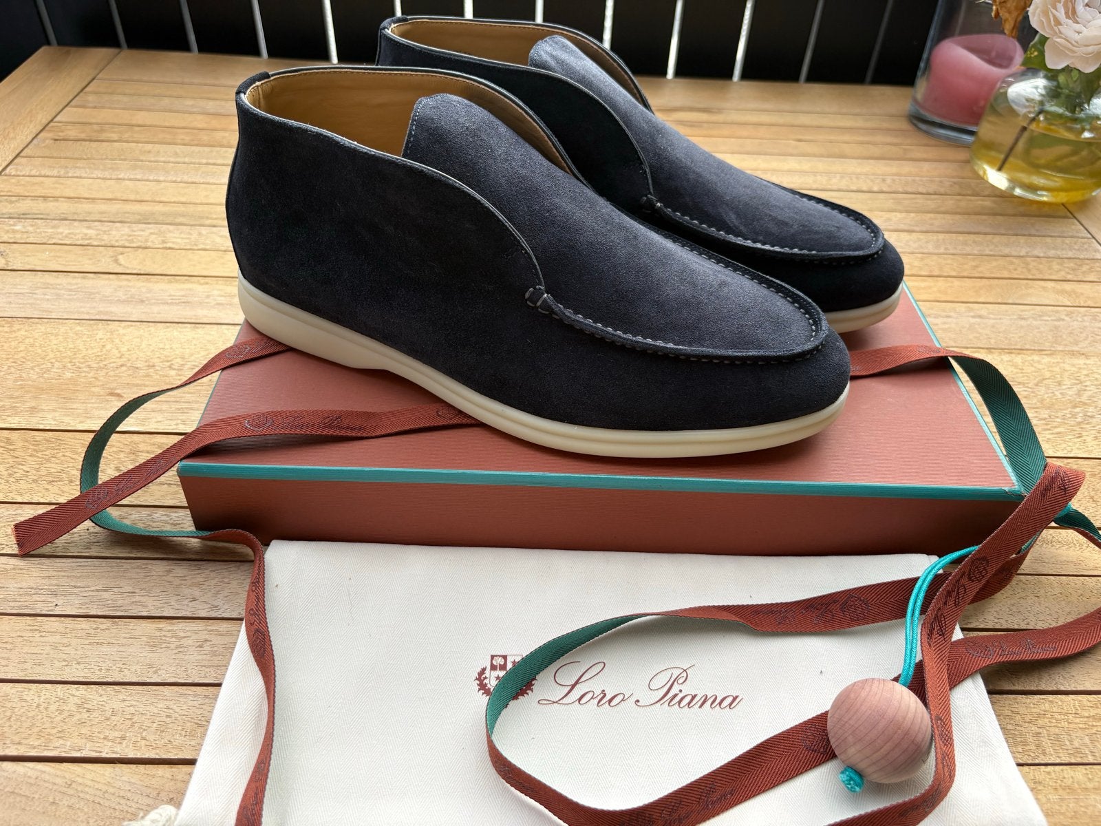 Loro Piana Open Walk Loafers - Maat 42 - nieuw in doos, Kleding | Heren, Ophalen of Verzenden, Nieuw, Blauw, Loafers