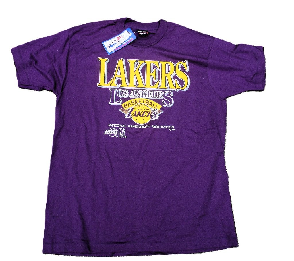 TRENCH LOS ANGELES LAKERS NBA T-SHIRT PURPLE XL, Info@taurusvintage.nl, Lakers, Nieuw, Ophalen of Verzenden